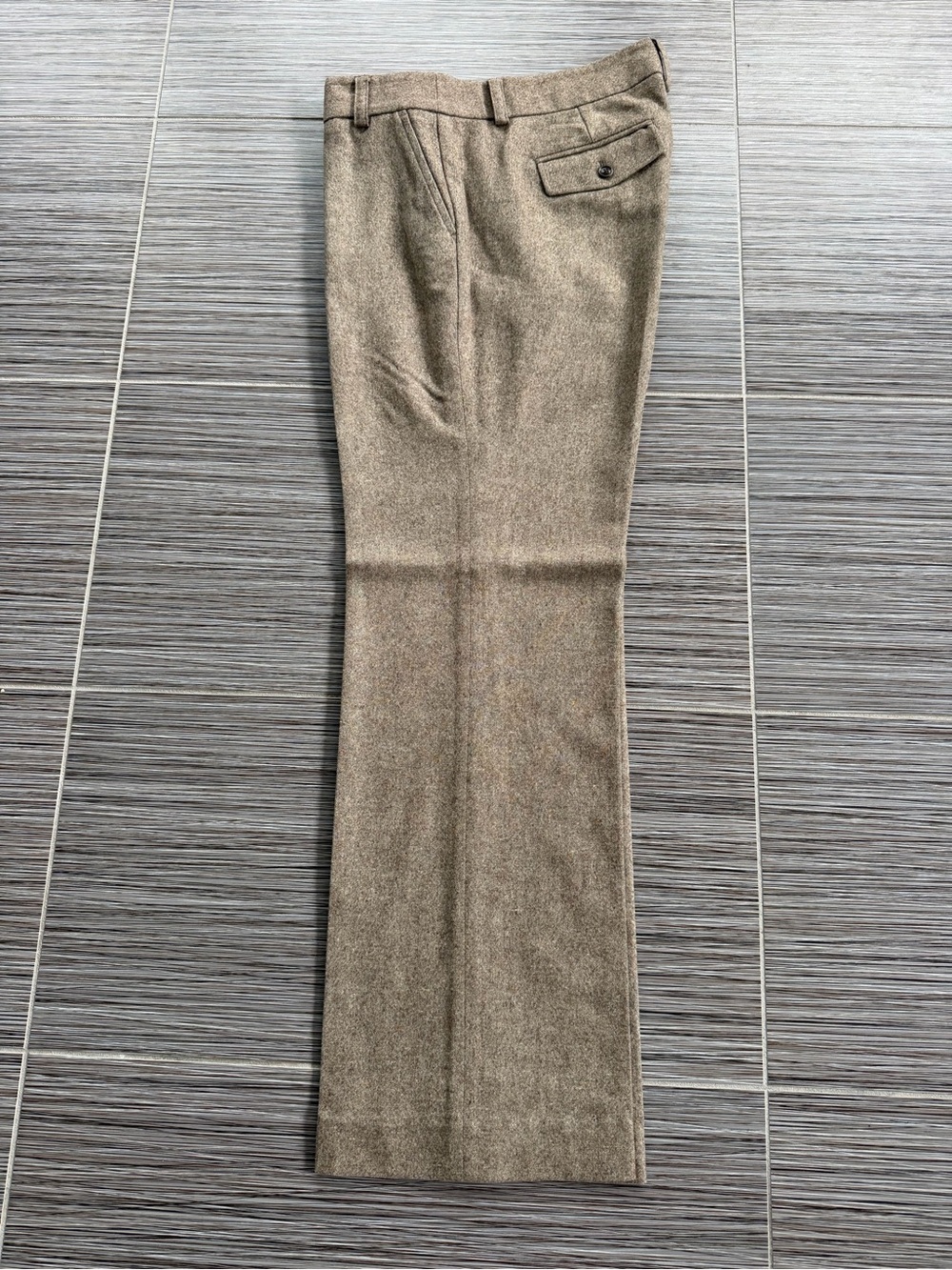 J. Crew Lined Tailored Wool-Blend Dress Pants in Taupe